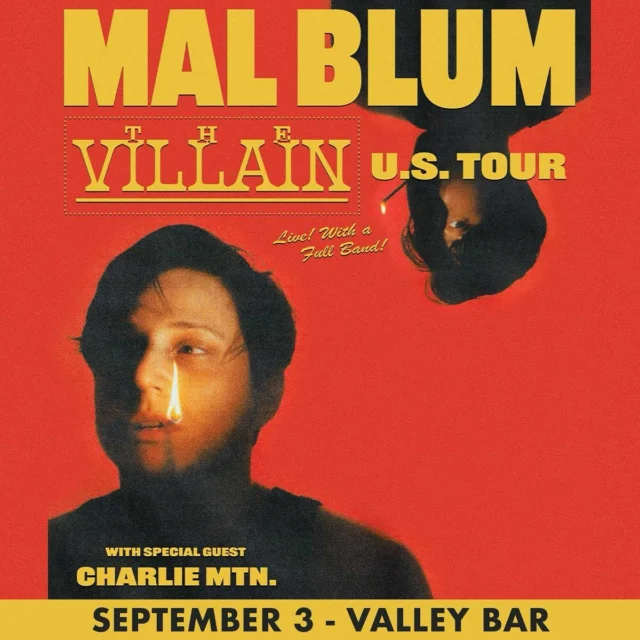just announced ✨ new york singer/songwriter @malblum bring their confessional storytelling lyricism over upbeat punk and acoustic folk to valley bar with @charliemtnmusic on wednesday, september 3rd!

$20 adv, link in bio — on sale friday