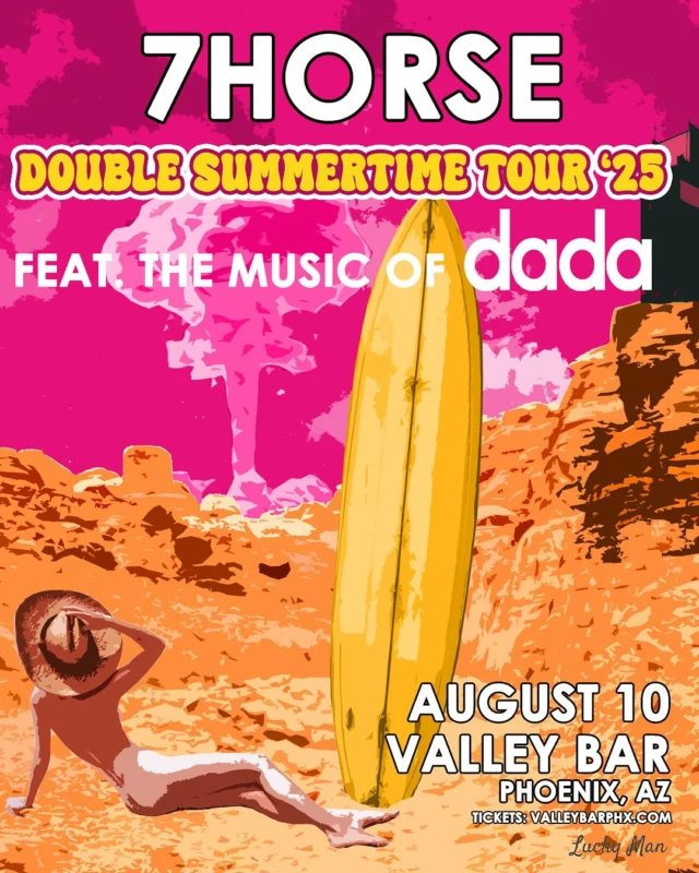 just announced ✨ @7horseband bring their collage of ‘70s-sized rock & roll, vegas bowbiz glitz, and bluesy grit to valley bar on sunday, august 10th!

$35 adv, link in bio — on sale friday